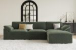 EASE MOOSE Oversized Sectional Modular Sofa, Deep Seat Modular Sectional Cloud Couch,Removable Cover,Green - Image 5