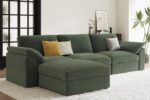 EASE MOOSE Oversized Sectional Modular Sofa, Deep Seat Modular Sectional Cloud Couch,Removable Cover,Green - Image 6