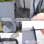 Tailtastic Dog Playpen with Surround Tunnel, Outdoor/Indoor Cat Playpen with Breathable Soft Sides，Tailtastic Cat Enclosure Tent for Small Animals, Portable Cat Tent with Carry Bag (Large) - Image 4