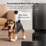 PETLIBRO Automatic Cat Feeder, 5G WiFi Automatic Dog Food Dispenser with Freshness Preservation, 5L Timed Pet Feeder with Low Food Sensor, Up to 10 Meals Per Day, Granary Black - Image 6
