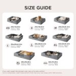 Bedsure Orthopedic Dog Beds Large Sized Dog - Washable Large Dog Cat Bed Waterproof, Comfort Dogs Couch Sofa with Washable Removable Cover, Pet Bed with Nonskid Bottom, Grey, 35" - Image 8