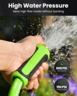 RAINPOINT Garden Hose 100ft - lightweight Heavy Duty Water Hose with Swivel Handle - Flexible, Hybrid Rubber, 5/8", Male to Female - Image 5