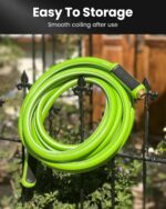 RAINPOINT Garden Hose 100ft - lightweight Heavy Duty Water Hose with Swivel Handle - Flexible, Hybrid Rubber, 5/8", Male to Female - Image 9