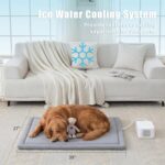 Pet Pad Cooling System for Summer, Consistent Cooling Water Mat for Dogs and Cats, No Refrigeration or Chemical Gel Needed, Machine Washable Bed, Ideal for Home and Crates (Gray, XL) - Image 3
