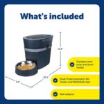 PetSafe Smart Feed, Electronic Pet Feeder for Cats & Dogs, 6L/24 Cup Capacity, Programmable Mealtimes, Alexa, Apple & Android Compatible, Backup Batteries Ensure Meal Delivery During Power Outage - Image 4