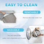 Pet Pad Cooling System for Summer, Consistent Cooling Water Mat for Dogs and Cats, No Refrigeration or Chemical Gel Needed, Machine Washable Bed, Ideal for Home and Crates (Gray, XL) - Image 7
