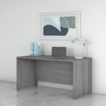 Bush Business Furniture Studio C 60W x 30D Office Desk in Platinum Gray - Image 3