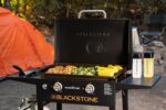BLACKSTONE 1883 Original 28” Griddle with Integrated Protective Hood and Counter Height Side Shelves, Powder Coated Steel, Black - Image 5