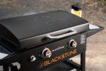 BLACKSTONE 1883 Original 28” Griddle with Integrated Protective Hood and Counter Height Side Shelves, Powder Coated Steel, Black - Image 7