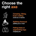 Fiskars X27 Super Splitting Axe, 36" Wood Splitting Axe for Medium to Large Size Logs with Shock-Absorbing Handle, Split Firewood, Forged Steel Blade, Bushcraft Gear and Camping Hatchet - Image 11