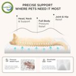 Bedsure Dog Beds Large Sized Dog - Comfy Flat Pet Beds with Removable Washable Cover, Orthopedic Egg Crate Foam Puppy Mat, Suitable for Pet Up to 65 lbs - Image 4