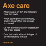 Fiskars X27 Super Splitting Axe, 36" Wood Splitting Axe for Medium to Large Size Logs with Shock-Absorbing Handle, Split Firewood, Forged Steel Blade, Bushcraft Gear and Camping Hatchet - Image 15