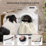 Bedsure Dog Beds Large Sized Dog - Comfy Flat Pet Beds with Removable Washable Cover, Orthopedic Egg Crate Foam Puppy Mat, Suitable for Pet Up to 65 lbs - Image 6