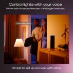 Philips Hue Starter Kit: Bridge Pro + 4 A19 E26 Smart Bulbs, White & Color Ambiance, Dimmable, Smart Light Hub, Works with Apple Home, Alexa, Google, Samsung SmartThings - Image 6