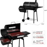 Royal Gourmet CC1830S BBQ Charcoal Grill and Offset Smoker | 823 Square Inch cooking surface, Outdoor for Camping | Black - Image 4