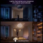 Philips Hue Starter Kit: Bridge Pro + 4 A19 E26 Smart Bulbs, White & Color Ambiance, Dimmable, Smart Light Hub, Works with Apple Home, Alexa, Google, Samsung SmartThings - Image 9