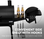 Royal Gourmet CC1830S BBQ Charcoal Grill and Offset Smoker | 823 Square Inch cooking surface, Outdoor for Camping | Black - Image 9