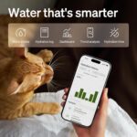 PETLIBRO Upgrade Cat Water Fountain Stainless Steel Tray, Dockstream 2 Cat Fountain Indoor, 3L/101oz Auto Cat Fountains for Drinking, App Monitoring Pet Water Fountain Dog, 5G WiFi Cat Water Dispenser - Image 3