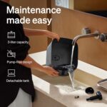 PETLIBRO Upgrade Cat Water Fountain Stainless Steel Tray, Dockstream 2 Cat Fountain Indoor, 3L/101oz Auto Cat Fountains for Drinking, App Monitoring Pet Water Fountain Dog, 5G WiFi Cat Water Dispenser - Image 4