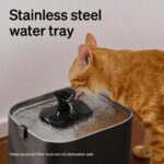 PETLIBRO Upgrade Cat Water Fountain Stainless Steel Tray, Dockstream 2 Cat Fountain Indoor, 3L/101oz Auto Cat Fountains for Drinking, App Monitoring Pet Water Fountain Dog, 5G WiFi Cat Water Dispenser - Image 7