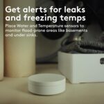 Home Safety Essentials Kit, DIY Home Security System with Smoke and Carbon Monoxide Detector, Water Leak Sensor, Temperature Monitor, Door/Window Sensors, ADT+ App Control - Image 4