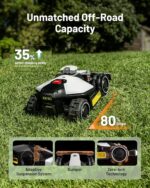 Mammotion LUBA mini AWD 800H Robot Lawn Mower, for 0.2 Acres, All-Wheel-Drive for 80% Slope, No Wire, No RTK Installation, Free NetRTK+AI Vision Positioning, Cutting Height 2.2"-4.0" - Image 3