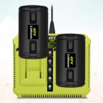 BatPower 2-Pack 40V 6.5Ah Lithium-Ion Replacement Battery and Charger Starter Kit Compatible with Ryobi 40V System, High Capacity Batteries and Charger OP4050A OP401 (3-Piece Set) - Image 7