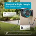 GARDENA Retractable Garden Hose Reel - 115 Feet - Auto Retract Hose Reel with 180° Swivel Wall Mount - Heavy Duty - Integrated Spray Nozzle - 18630 - Image 5