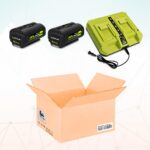 BatPower 2-Pack 40V 6.5Ah Lithium-Ion Replacement Battery and Charger Starter Kit Compatible with Ryobi 40V System, High Capacity Batteries and Charger OP4050A OP401 (3-Piece Set) - Image 10