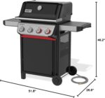 Weber Spirit E-425 Natural Gas Grill for Outdoor Cooking and BBQ, 4 Burner, Black – Porcelain-Enameled Cast-Iron Grates 2 Boost Burners & Sear Zone - Image 11