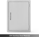 Stanbroil Stainless Steel Single Vertical Access Door, 17 1/4-Inch by 24 1/4-Inch - Image 5