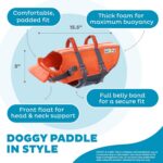 Outward Hound Granby Splash Orange Dog Life Jacket, Medium - Image 5
