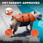 Outward Hound Granby Splash Orange Dog Life Jacket, Medium - Image 6