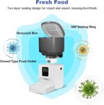 ANDOLL HOME Automatic Cat Feeder, 4L Cat Food Dispenser with 10s Voice Recorder, Pet Feeder up to 8 Meals per Day, Timed Dog Feeder with Dry Food Sealed Ring - Image 4