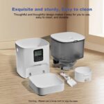 ANDOLL HOME Automatic Cat Feeder, 4L Cat Food Dispenser with 10s Voice Recorder, Pet Feeder up to 8 Meals per Day, Timed Dog Feeder with Dry Food Sealed Ring - Image 6