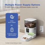 ANDOLL HOME Automatic Cat Feeder, 4L Cat Food Dispenser with 10s Voice Recorder, Pet Feeder up to 8 Meals per Day, Timed Dog Feeder with Dry Food Sealed Ring - Image 9