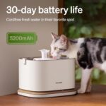 PETLIBRO Upgrade Cat Water Fountain, Cordless Cat Fountain Battery Operated, App Monitoring 3L/101oz Dockstream 2 Pet Water Fountain with Stainless Steel Tray, 5GHz WiFi Dog Water Bowl Dispenser - Image 5