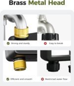 Diivoo Brass Sprinkler Timer, IP66 Waterproof Programmable Hose Timers for Watering with Large Display, Rain Delay & Manual Mode for Outdoor Automatic Irrigation of Garden, Lawn, Yard - Image 8