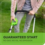 Greenworks 40V 16" (Push) Cordless Lawn Mower, 4.0Ah Battery (1/3 Acre, Push Button Start, Compatible with 75+ Tools) - Image 6