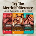 Merrick Grain Free Premium And Natural Canned Dog Food, Soft And Healthy Poultry Free Wet Recipe, Real Beef Lamb And Bison - (Pack of 12) 12.7 oz. Cans - Image 10