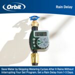 Orbit Programmable Digital Hose Watering Timer - 1 Outlet - Battery Powered - with LCD Screen - Built-in Rain Delay - Water-Resistant - 62061 - Image 4