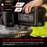 Honda HRX-BE 21-Inch Walk Behind 12 AH Battery Powered Lawn Mower with 2 Battery Bays, Variable Speed Self Propelled Lawn Mower with 2.2 Bushel Capacity, Easy-Off Grass Bag (HRX217YXBEXA6) - Image 4