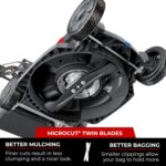 Honda HRX-BE 21-Inch Walk Behind 12 AH Battery Powered Lawn Mower with 2 Battery Bays, Variable Speed Self Propelled Lawn Mower with 2.2 Bushel Capacity, Easy-Off Grass Bag (HRX217YXBEXA6) - Image 6