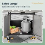 Captiva Designs 4-Burner Propane Gas BBQ Grill with Side Burner & Porcelain-Enameled Cast Iron Grates, 42,000 BTU Output Stainless Steel Grill for Outdoor Cooking Kitchen and Patio Backyard Barbecue - Image 6