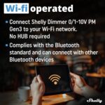 Shelly Dimmer 0/1-10V PM Gen3 | WiFi Smart Dimming with Power Monitoring | Home Automation | Compatible with Alexa & Google Home | iOS Android App | No Hub Required - Image 7