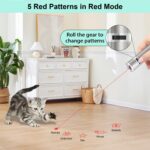 TBTeek Cat Toys, Rechargeable, 3 Light Modes & 5 Fun Patterns, Portable Interactive Kitten Pet Dog Cat Mouse Toy for Fun Chase Play Exercise - Image 5