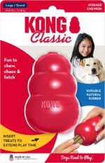 KONG Classic Stuffable Dog Toy - Fetch & Chew Toy for Dogs - Treat-Filling Capabilities & Erratic Bounce for Extended Play Time - Durable Natural Rubber Material - for Large Dogs - Image 11