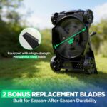 18" Electric Lawn Mower, 40V Self-Propelled Cordless Lawn Mower with 2x5.0Ah Batteries, Brushless Motor, 2-in-1 Mulching & Bagging, 6-Position Height Adjustment, for Small to Medium Yards - Image 5