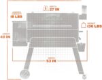 Traeger Grills Pro 34 Electric Wood Pellet Grill and Smoker, Bronze, 884 Square Inches Cook Area, 450 Degree Max Temperature, Meat Probe, 6 in 1 BBQ Grill - Image 6