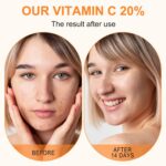 Premium 20% Vitamin C Serum For Face with Hyaluronic Acid, Retinol & Amino Acids - Boost Skin Collagen,Hydrate & Plump Skin, Anti Aging & Wrinkle Facial Serum 60ml - Image 6